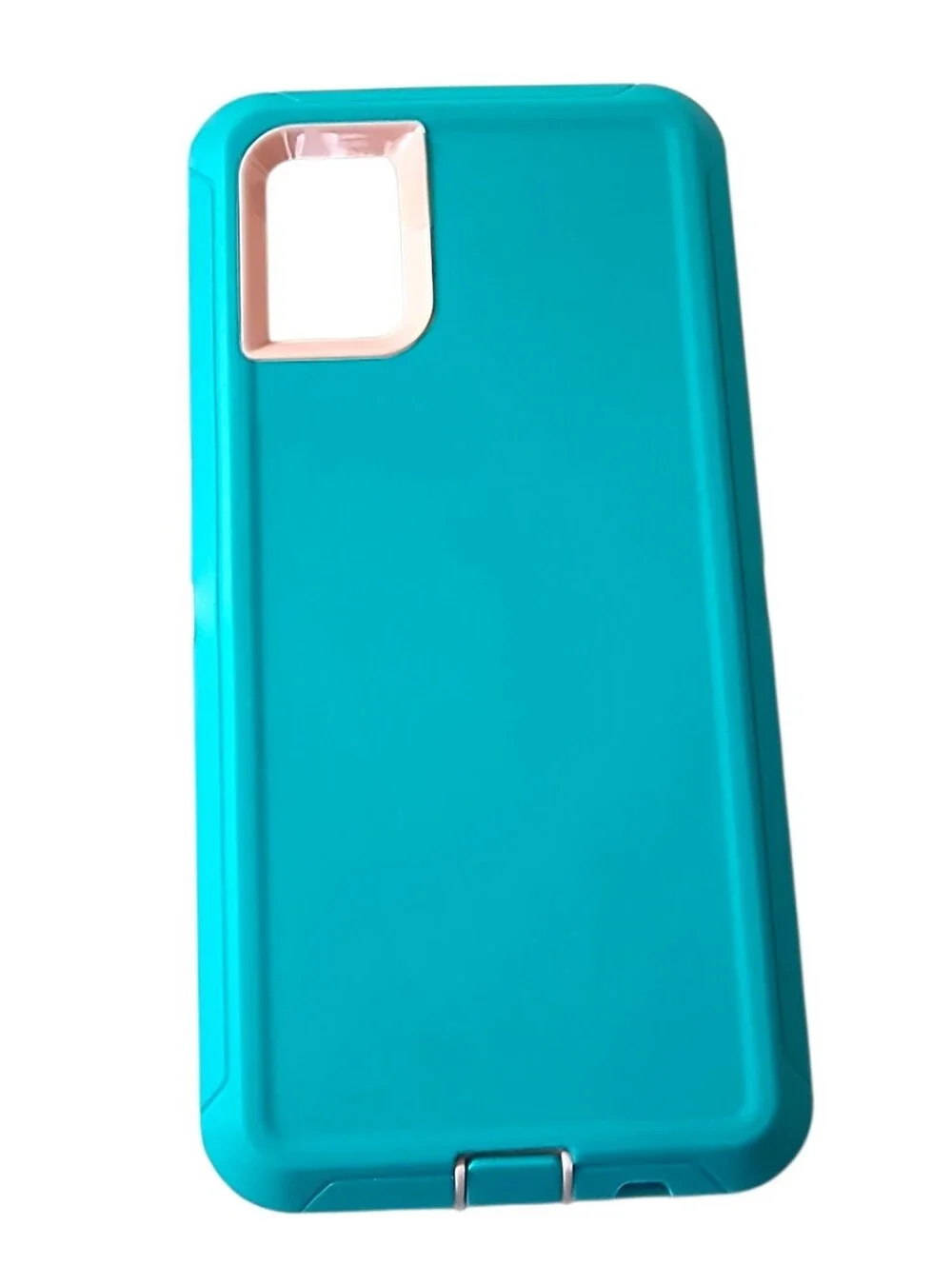 Teal & Pink Shockproof Defender Case For Samsung Galaxy A51